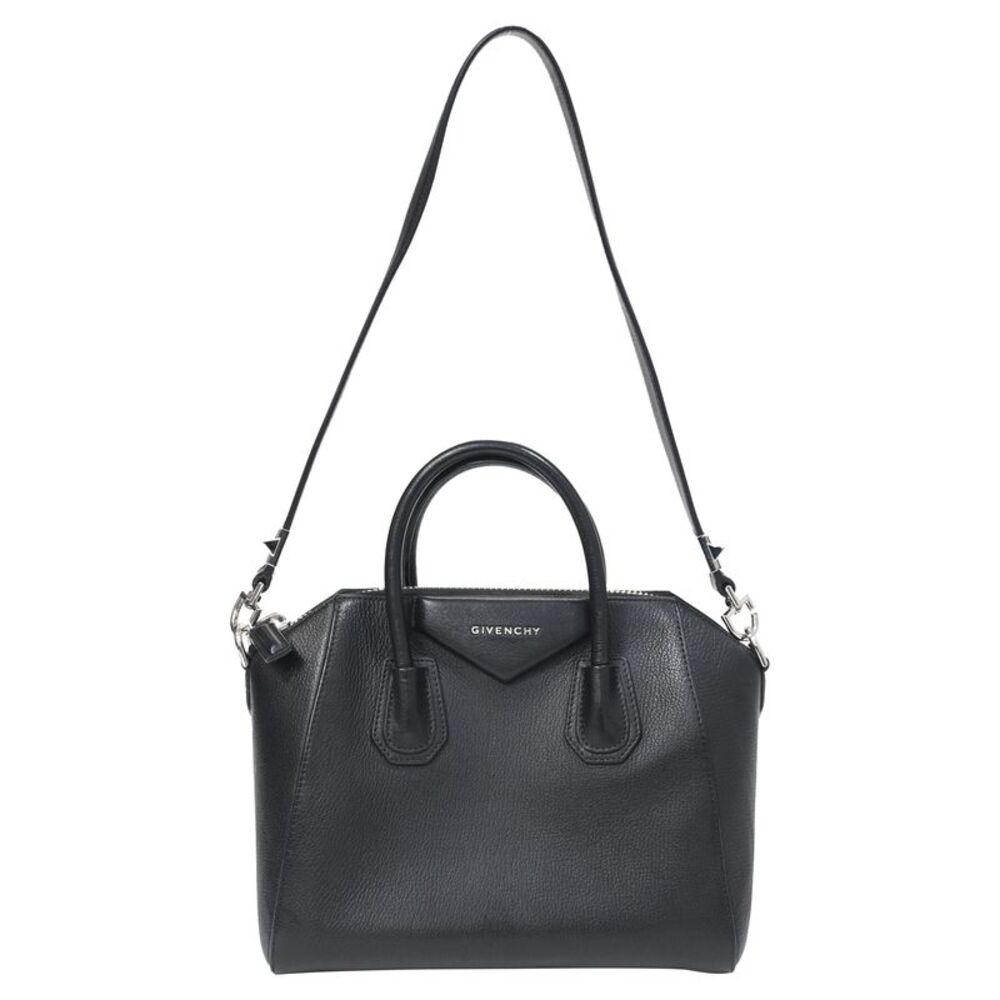 Givenchy Small Antigona Bag in Black Grained Leather